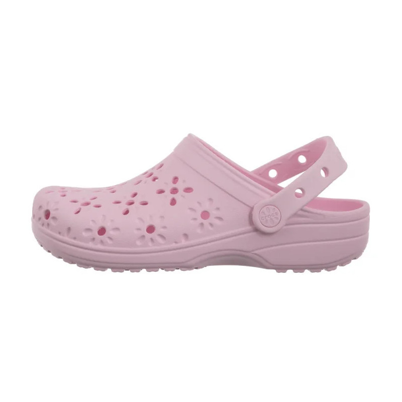 Crocs Classic Floral Cut Out Clog Pink Milk 210943-6ZW (CR345-b) Naiste kingad/klappide klapid