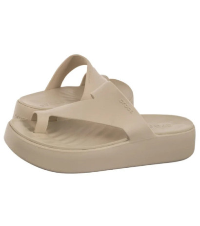 Crocs Getaway Platform Toe Loop Sandstone 210834-0LH (CR375-d) kingad