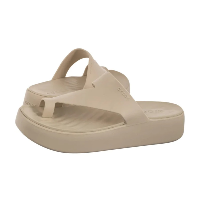 Crocs Getaway Platform Toe Loop Sandstone 210834-0LH (CR375-d) apavi