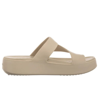 Crocs Getaway Platform Toe Loop Sandstone 210834-0LH (CR375-d) šlepetės
