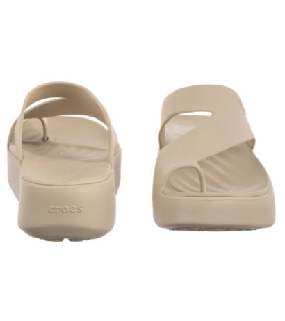Crocs Getaway Platform Toe Loop Sandstone 210834-0LH (CR375-d) apavi