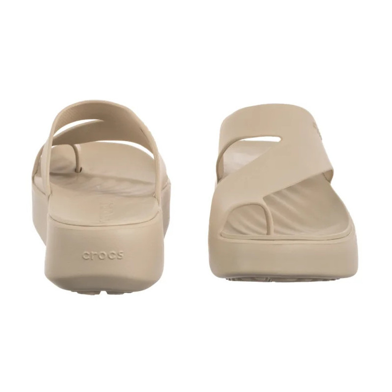 Crocs Getaway Platform Toe Loop Sandstone 210834-0LH (CR375-d) šlepetės
