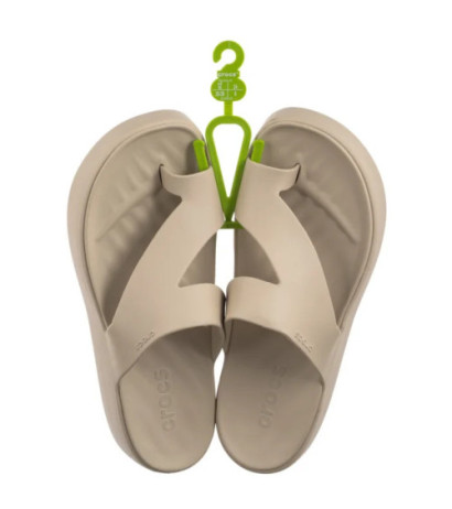 Crocs Getaway Platform Toe Loop Sandstone 210834-0LH (CR375-d) apavi