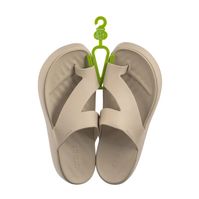 Crocs Getaway Platform Toe Loop Sandstone 210834-0LH (CR375-d) apavi