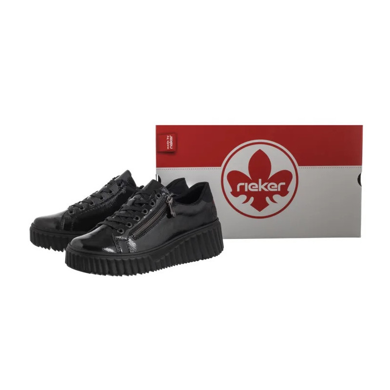 Rieker Czarne N2501-00 Black (RI278-a) kurpes