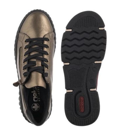 Rieker Brązowe N2501-90 Bronze (RI278-b) kurpes