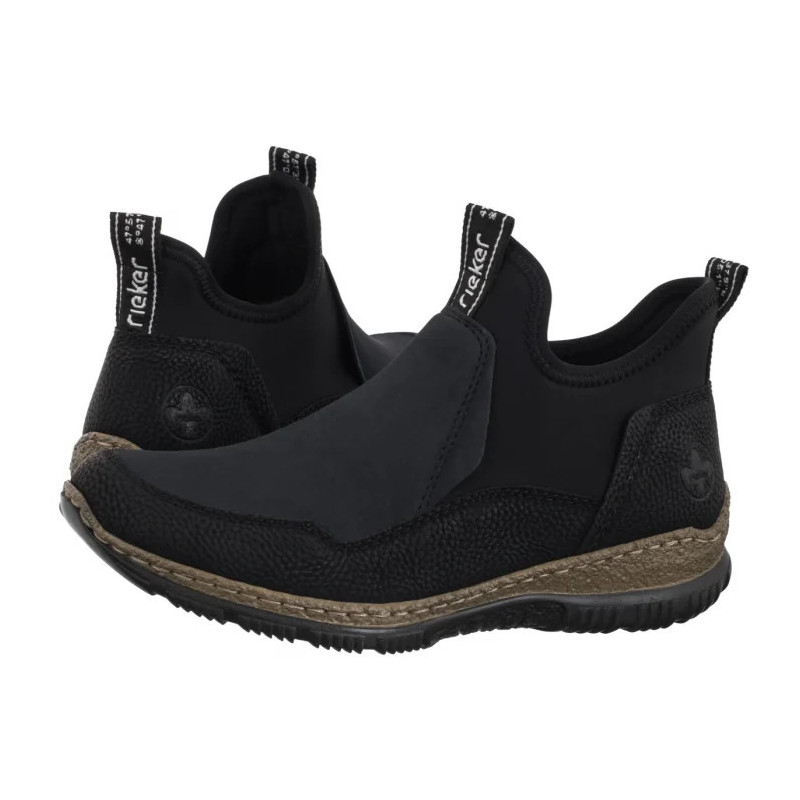 Rieker Czarne N3275-00 Black (RI280-a) kurpes