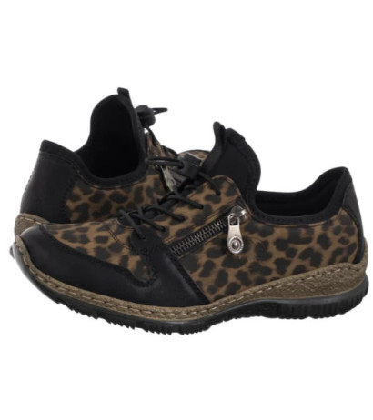 Rieker Czarne/Brązowe N32G0-90 Multi (RI281-a) shoes