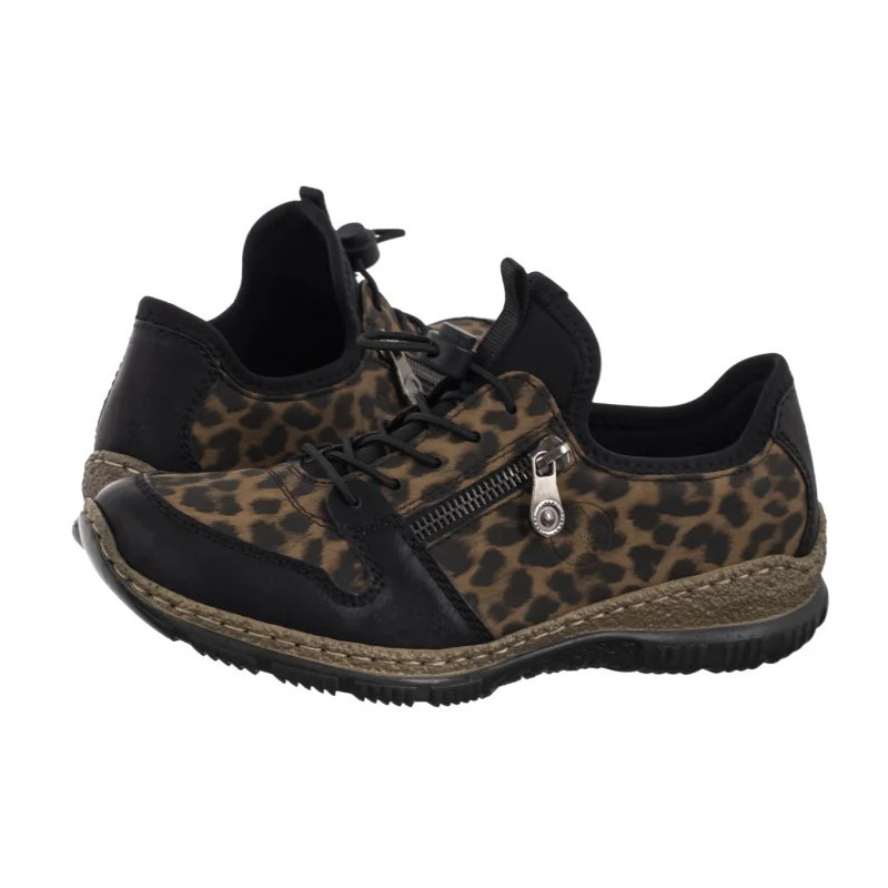 Rieker Czarne/Brązowe N32G0-90 Multi (RI281-a) shoes