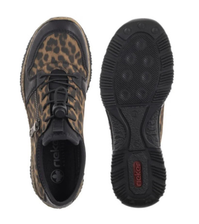 Rieker Czarne/Brązowe N32G0-90 Multi (RI281-a) shoes