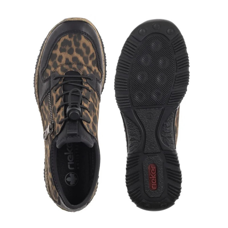 Rieker Czarne/Brązowe N32G0-90 Multi (RI281-a) kurpes