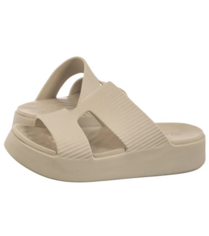 Crocs Getaway Groove Platform Hstrap Sandstone 210701-0LH (CR386-a) bateliai