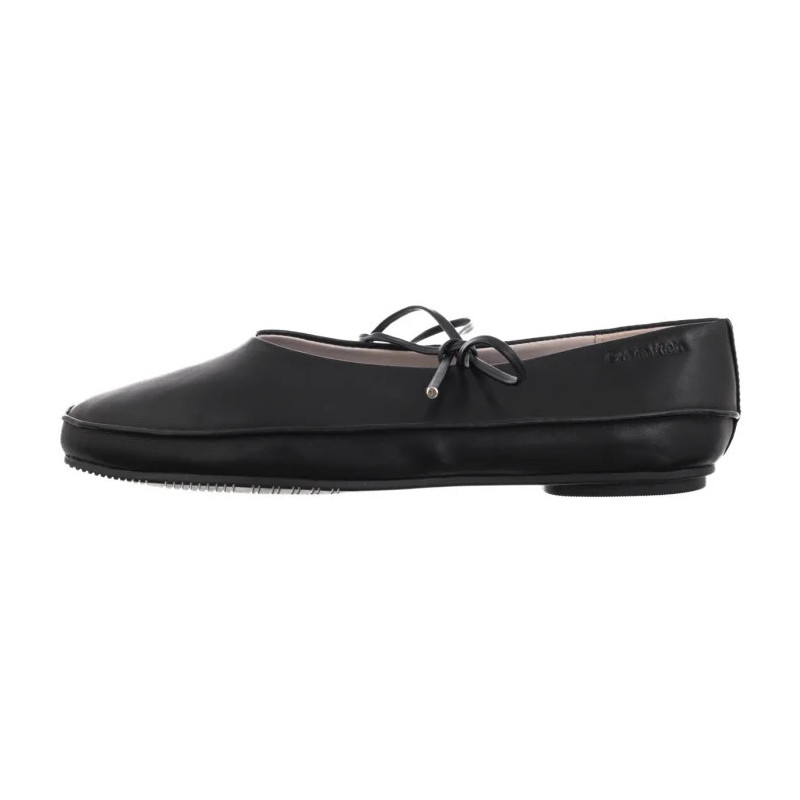 Calvin Klein Ballerina Mary Jane Strap Lth Ck Black HW0HW02656 BEH (CK678-a) bateliai
