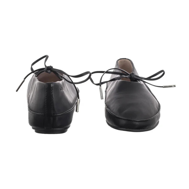 Calvin Klein Ballerina Mary Jane Strap Lth Ck Black HW0HW02656 BEH (CK678-a) ballerinas