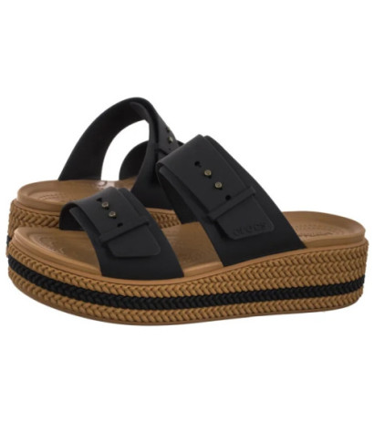 Crocs Brooklyn Woven Buckle Black 209978-001 (CR398-a) kingad