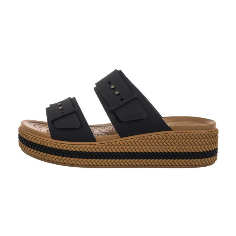 Crocs Brooklyn Woven Buckle Black 209978-001 (CR398-a) batai