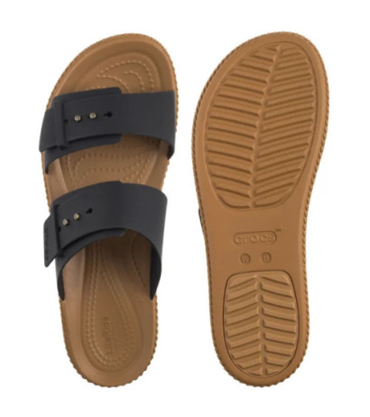 Crocs Brooklyn Woven Buckle Black 209978-001 (CR398-a) shoes