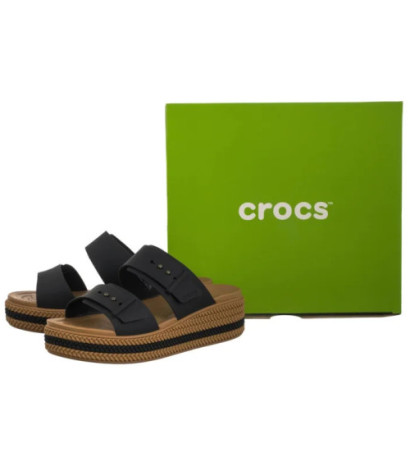 Crocs Brooklyn Woven Buckle Black 209978-001 (CR398-a) kurpes