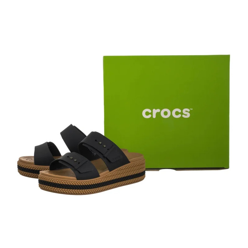 Crocs Brooklyn Woven Buckle Black 209978-001 (CR398-a) kingad
