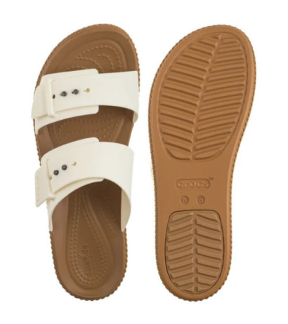 Crocs Brooklyn Woven Buckle Chalk 209978-0WV (CR398-b) shoes