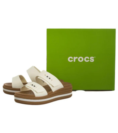 Crocs Brooklyn Woven Buckle Chalk 209978-0WV (CR398-b) shoes