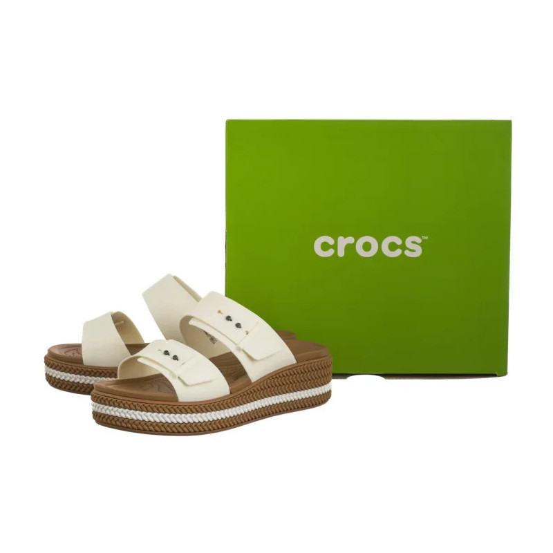 Crocs Brooklyn Woven Buckle Chalk 209978-0WV (CR398-b) kurpes