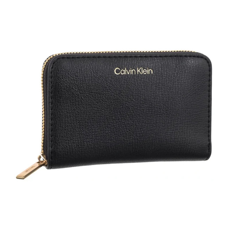 Calvin Klein Foil Logo Medium Zip Around Black/Toasted Coconut LV04F1091G 332 (CK683-a) handbag