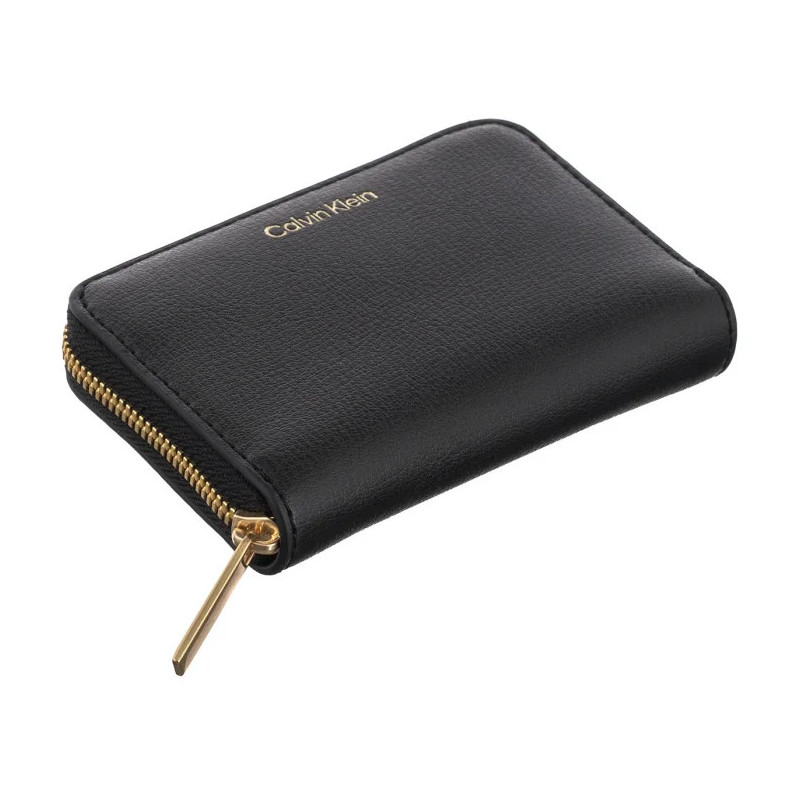 Calvin Klein Foil Logo Medium Zip Around Black/Toasted Coconut LV04F1091G 332 (CK683-a) handbag