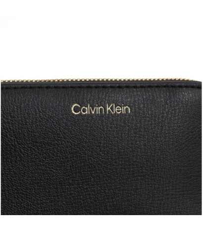 Calvin Klein Foil Logo Medium Zip Around Black/Toasted Coconut LV04F1091G 332 (CK683-a) rankinė