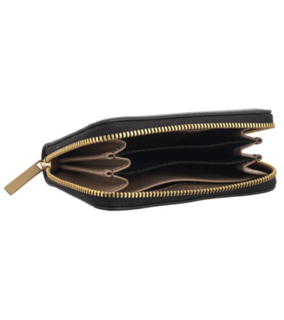 Calvin Klein Foil Logo Medium Zip Around Black/Toasted Coconut LV04F1091G 332 (CK683-a) rankinė