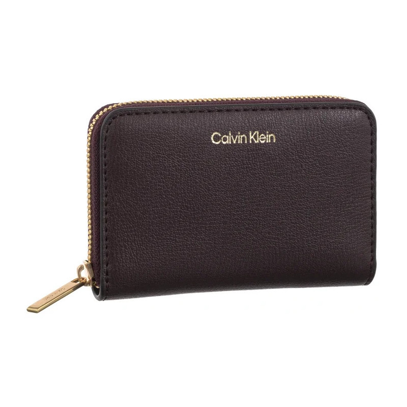 Calvin Klein Foil Logo Medium Zip Around Fudge/Espresso LV04F1091G 33A (CK683-b) käekott