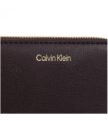 Calvin Klein Foil Logo Medium Zip Around Fudge/Espresso LV04F1091G 33A (CK683-b) rankinė
