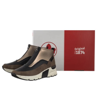 Rieker Brązowe N6352-25 Brown (RI283-a) batai
