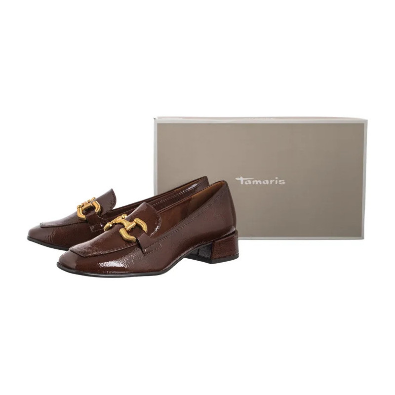Tamaris Brązowe 1-24316-43 305 Cognac (TM553-b) shoes