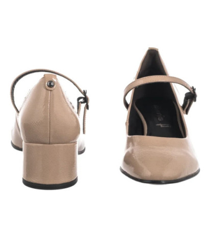Tamaris Beżowe Lakierowane 1-22312-43 341 Taupe (TM555-a) kurpes