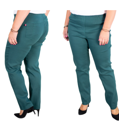 Garas stieptas bikses ar paaugstinātu vidukli BENGALINY 02 K22 Petrol