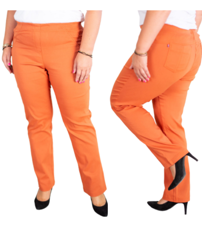 Garas stieptas bikses ar paaugstinātu vidukli BENGALINY 02 K35 Carrot