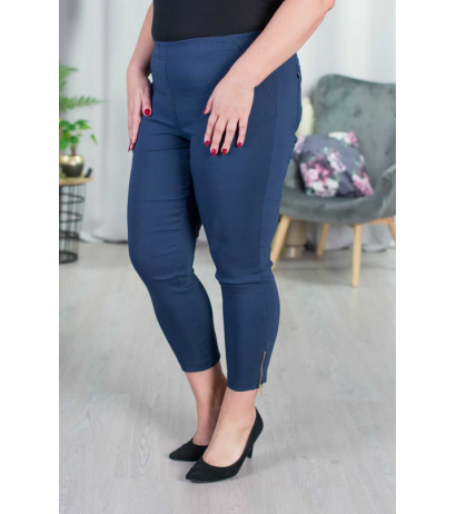 7/8 ilgio tamprūs džinsai paaukštintu liemeniu JEANGALINY 03 Blue