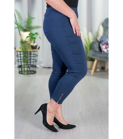 Elastsed püksid kõrgendatud vöökohaga BENGALINY 04 K08 Midnight Navy
