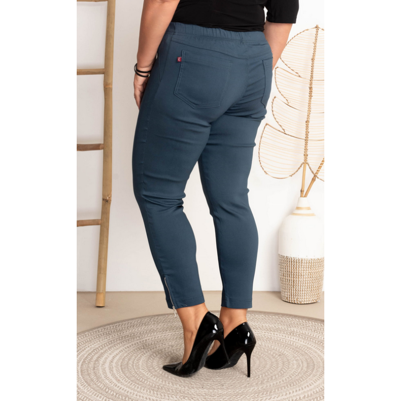 Elastīgas bikses ar paaugstinātu vidukli BENGALINY 04 Grey