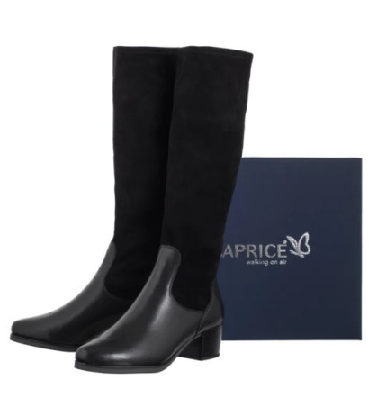 Caprice Czarne 9-25531-45 019 Black Comb (CP445-a) bateliai