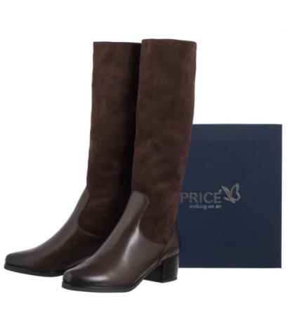 Caprice Brązowe 9-25531-45 329 Dk Brown Comb (CP445-b) bateliai