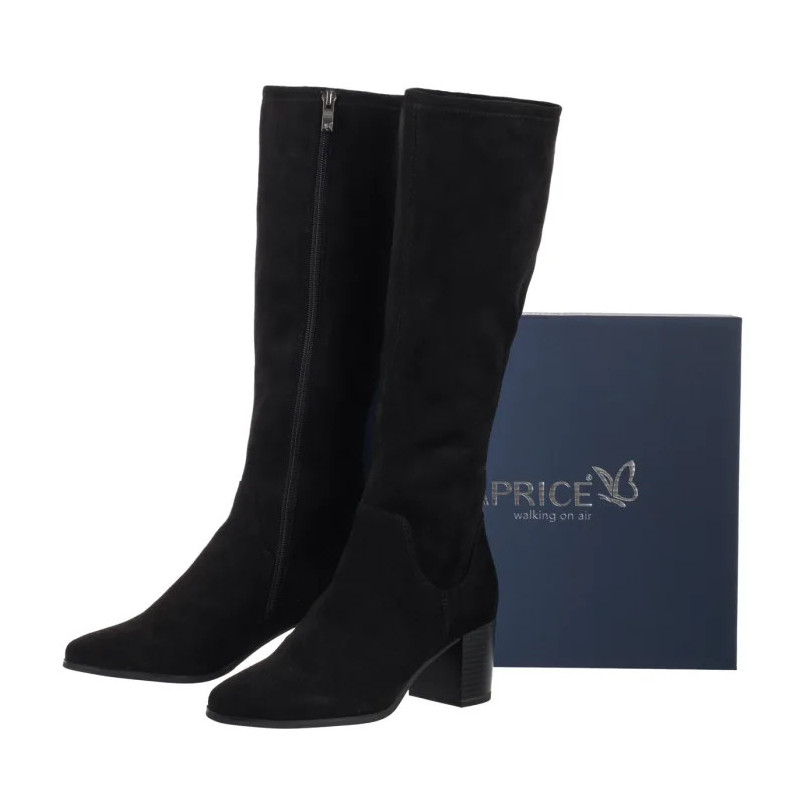 Caprice Czarne 9-25503-45 044 Black Stretch Vegan (CP446-b) shoes