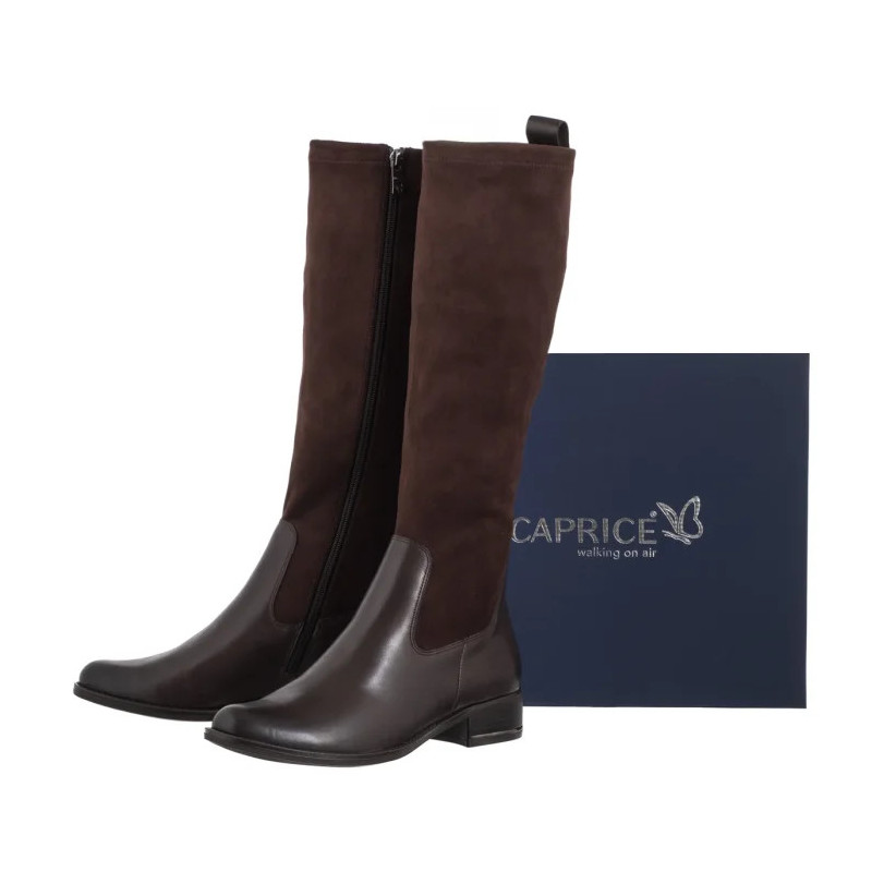 Caprice Brązowe 9-25514-41 329 Dk Brown Comb (CP447-a) boots