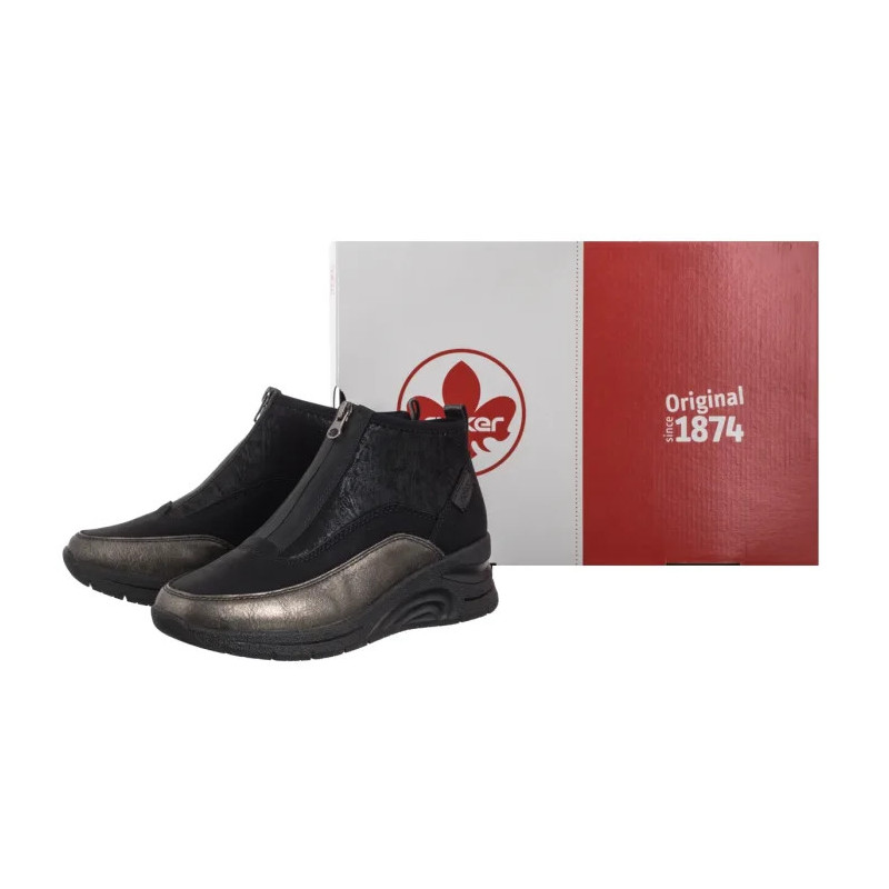 Rieker Czarne N9362-01 Black Combination (RI286-a) saapad