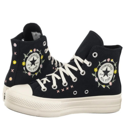 Converse CTAS Lift Hi Black/Egret/Flamingo Fade A15007C (CO801-a) shoes