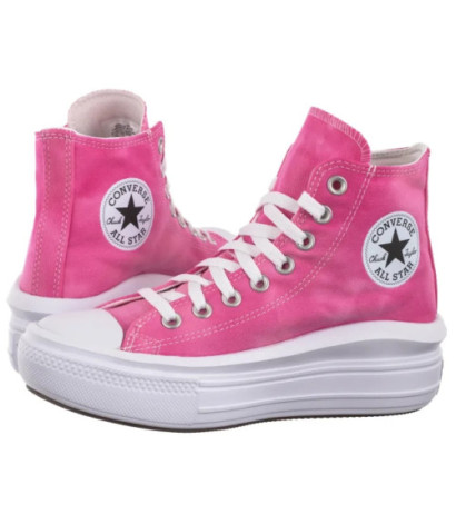 Converse CTAS Move Hi White/Chaos Fuchsia A11817C (CO651-f) shoes