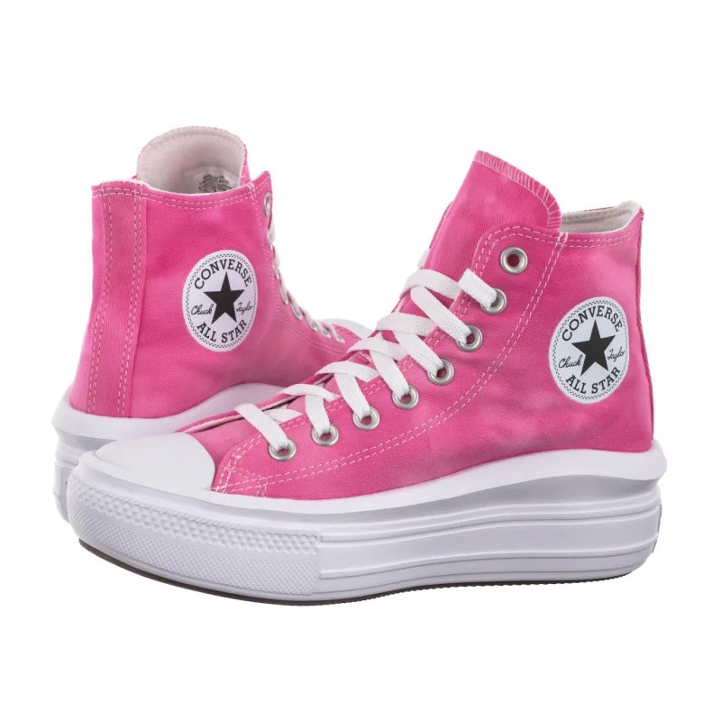 Converse CTAS Move Hi White/Chaos Fuchsia A11817C (CO651-f) bateliai