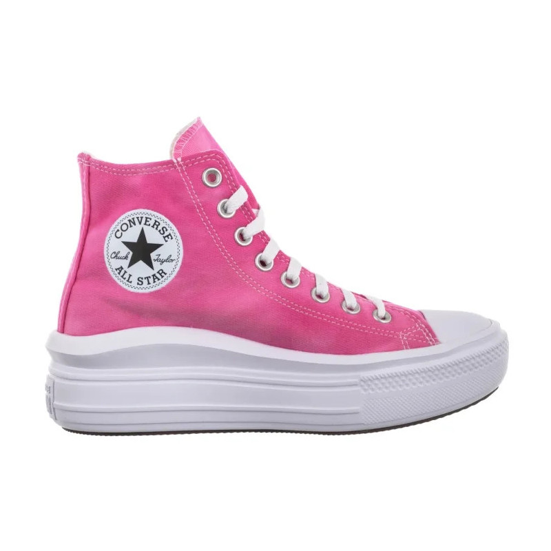 Converse CTAS Move Hi White/Chaos Fuchsia A11817C (CO651-f) kurpes