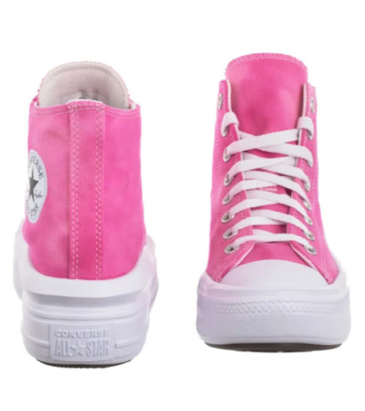 Converse CTAS Move Hi White/Chaos Fuchsia A11817C (CO651-f) kurpes